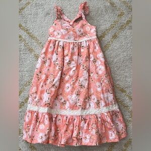 Haute Hippie Kids Peach Floral Dress